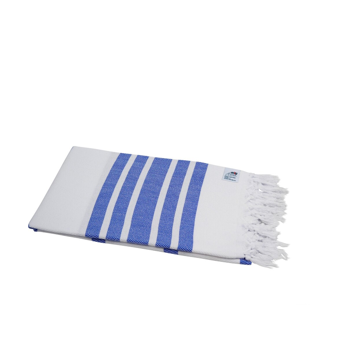 my Hamam Hamamtuch Strandtuch Badetuch & Saunatuch "Fisch" weiß blau Image