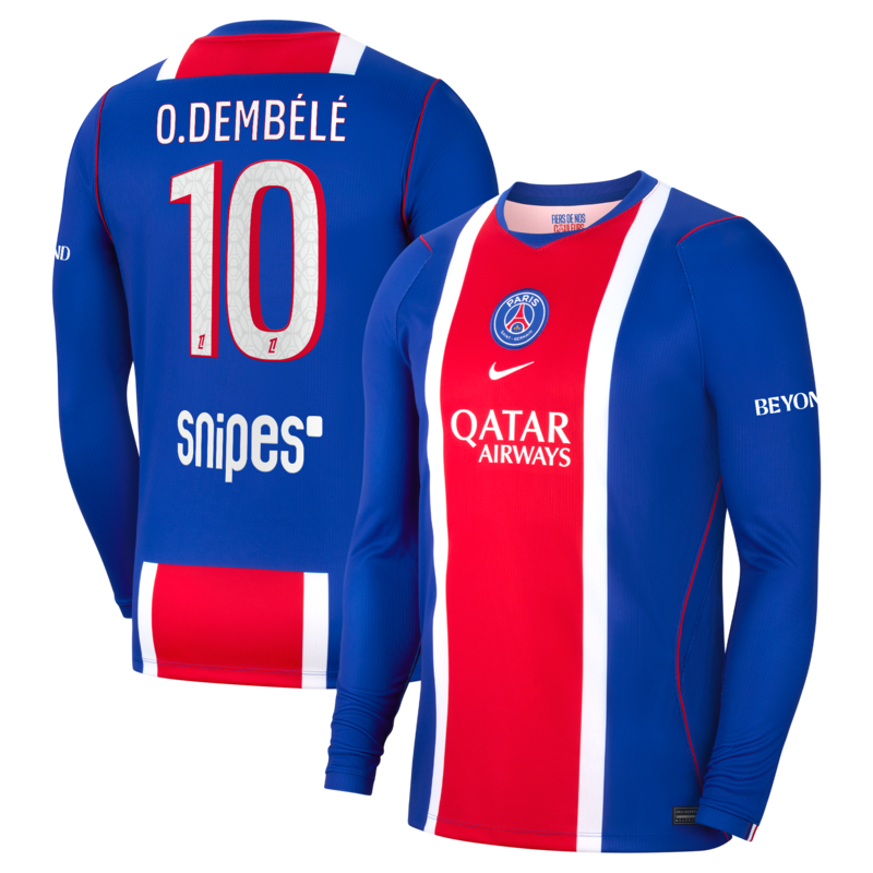"PSG Nike Stadium Heimtrikot 2026-27 - Langarm mit Aufdruck O.Dembélé 10" Image