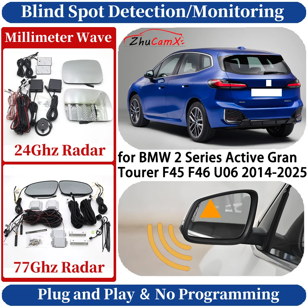 Sistema di monitoraggio/rilevamento dell'angolo cieco per BMW Serie 2 Active Gran Tourer F45 F46 U06 Assistenza al cambio di corsia laterale per la guida notturna