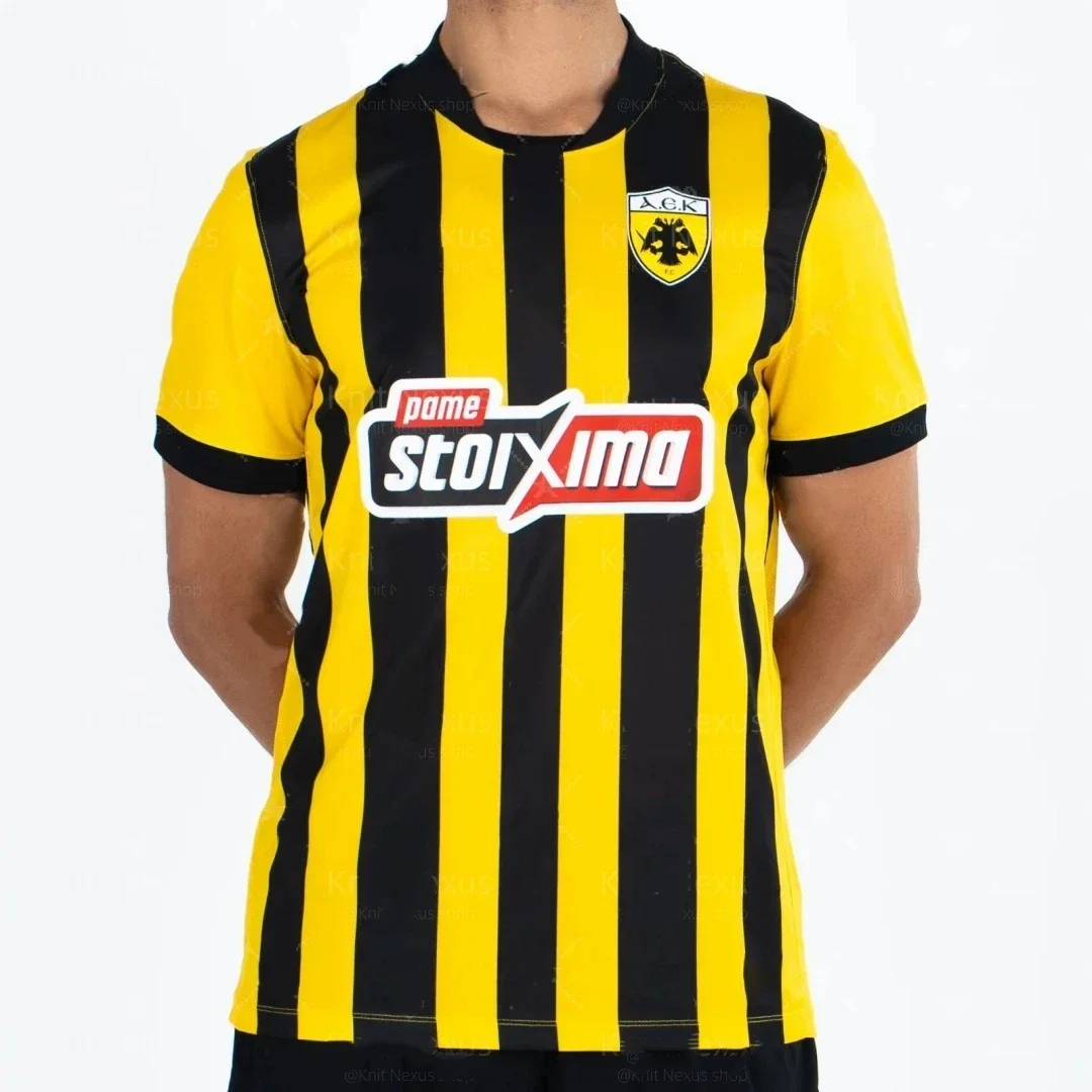 Maillot de football domicile AEK Athènes 2026 – Maillot grec sportif automne à séchage rapide – T-shirt homme, vêtements enfant, tee-shirt Y2K femme
