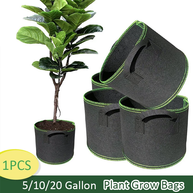 5 10 20 Gallonen Filz wachsen Beutel verdickt Vlies Gemüses etz linge Kartoffel baum Pflanz beutel Baum faltbare Pflanz kübel Image