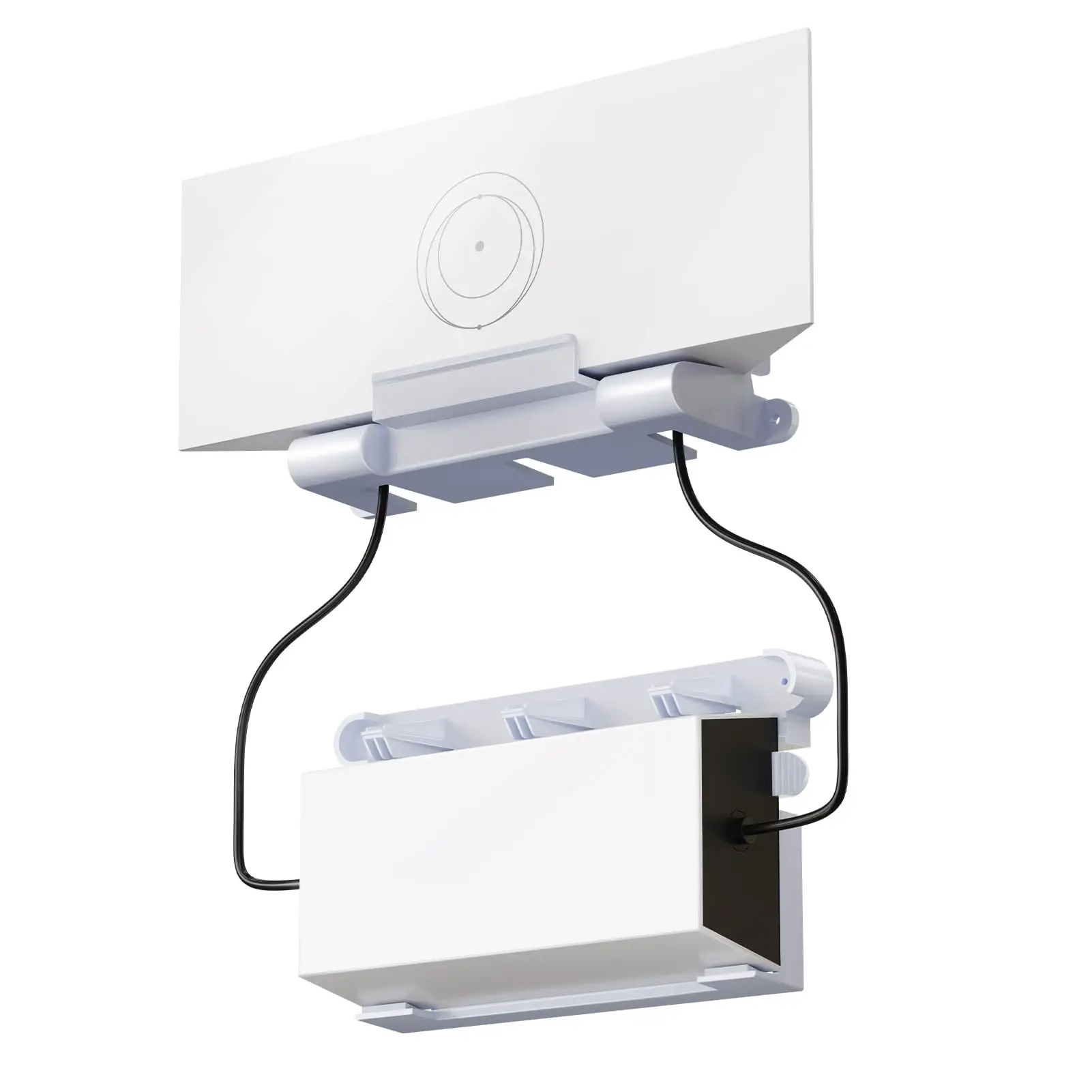 Für Starlink Gen 3 Router-Halterung, 2-in-1-Wandhalter, platzsparendes Montagehalterungs-Set, Router-Halterung für Router und Netzteil Image