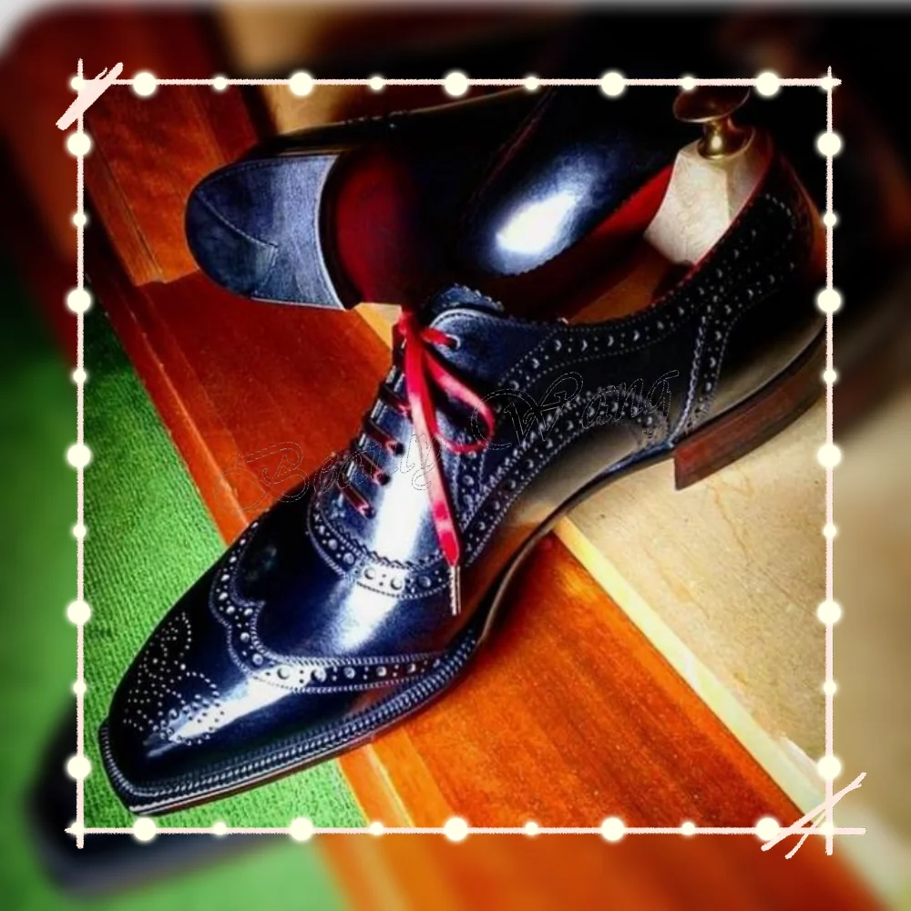 Schwarz Nähen Rot Schnürschuhe für Herren, Kreuzgebunden, Herren-Kleiderschuhe, Herren-Slip-on-Partyschuhe, große Größe 47, Sprig, Herbst