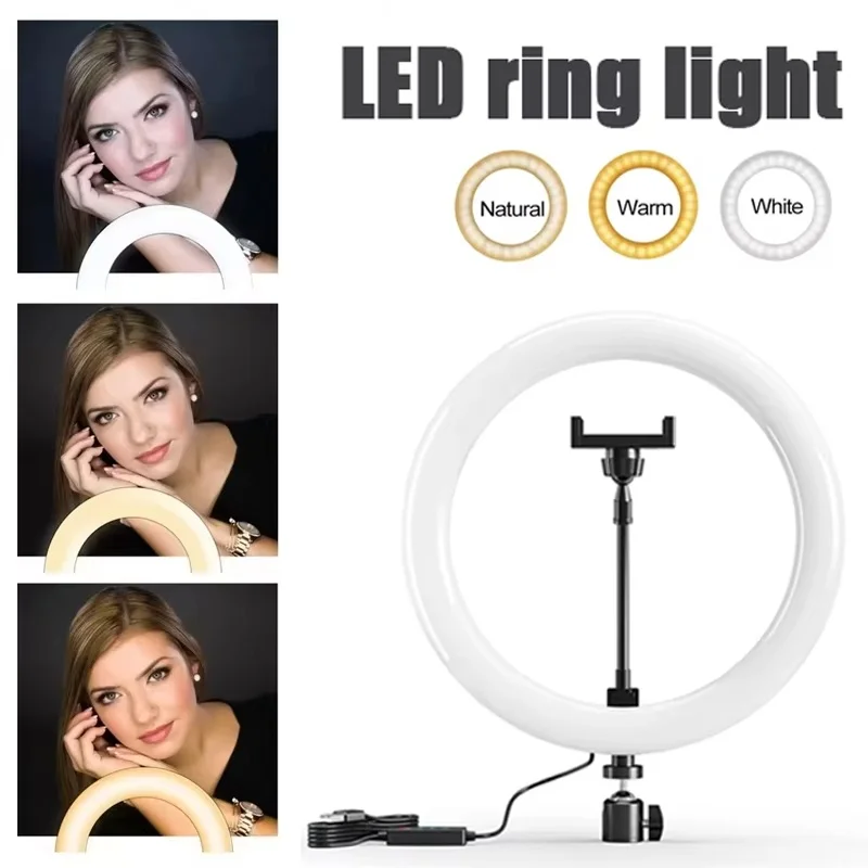 6/10/12 zoll Selfie Ring Licht Fotografie Füllen Licht LED Ring Lampe Fernbedienung Lampen Für Handy Live video Aufnahme Image