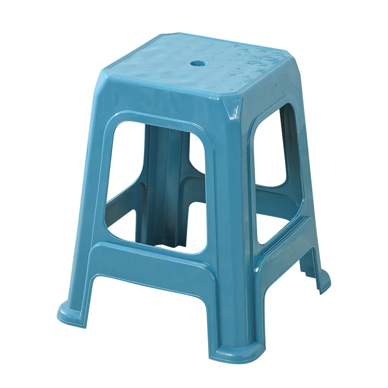 Verdickter Kunststoffhocker, Esstisch, Stuhl, stapelbare Bank, 28 x 28 x 47 cm