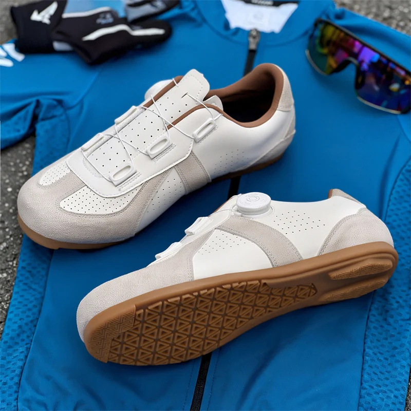Nicht verriegelbare Mountainbike-Schuhe für Damen, keine Stollen, Rennrad-RB-Speed-Schuhe mit Gummisohle, Herren-Fahrradschuhe mit Gummisohle