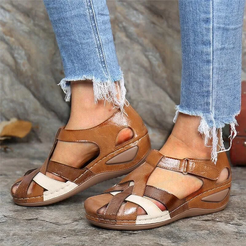 Damenschuhe 2024, Sommer-Damen-Sandalen in großen Größen, gebündelte Füße, lässig, bedruckte Sandalen, Damensandalen, Alias de Mujer