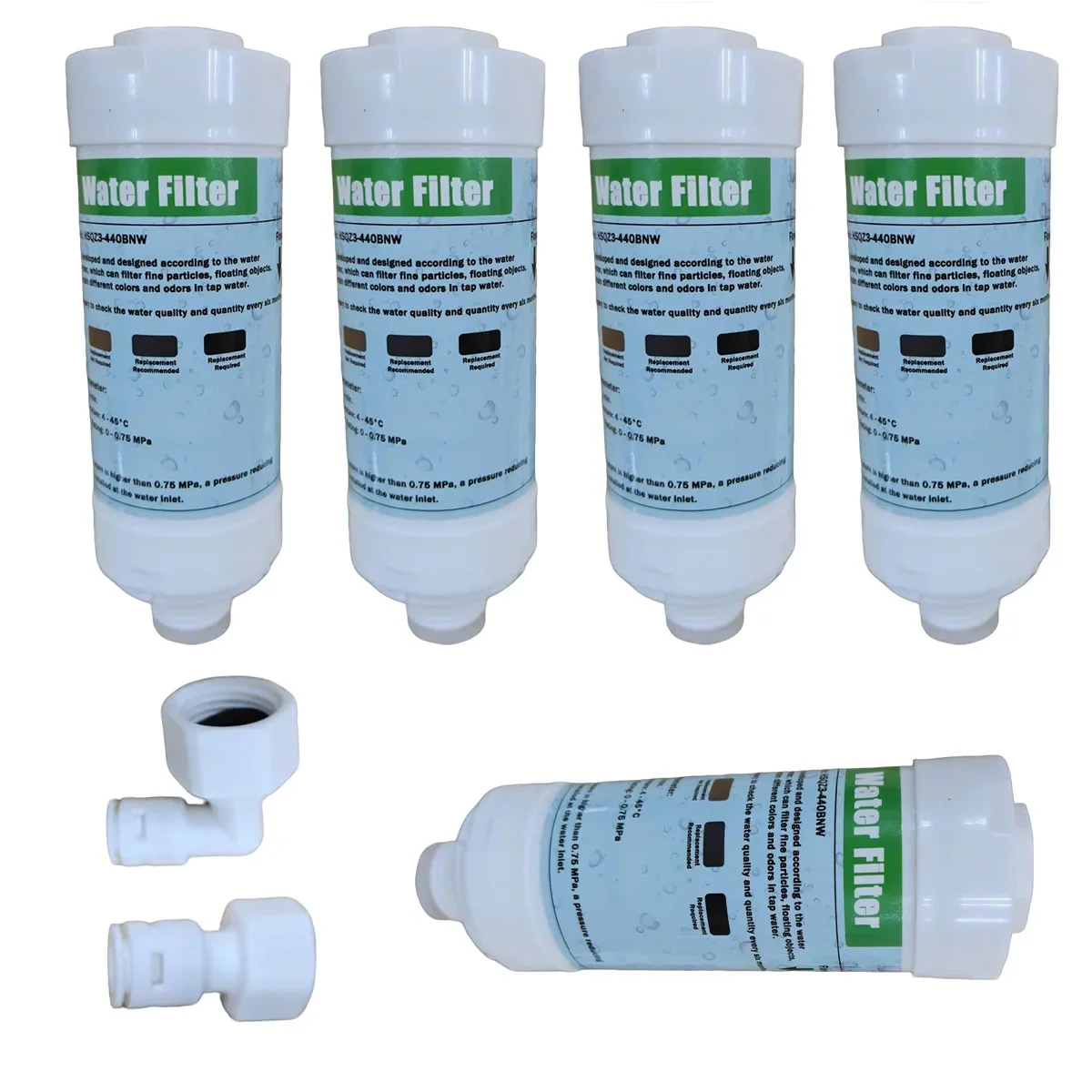 Bidet-Wasserfilter für elektronische Bidet-Sitze. Toiletten-Wasserfiltersystem. Gewinde kompatibel mit 1/2" 1/4" 3/8" Bidet-Wasserschlauch