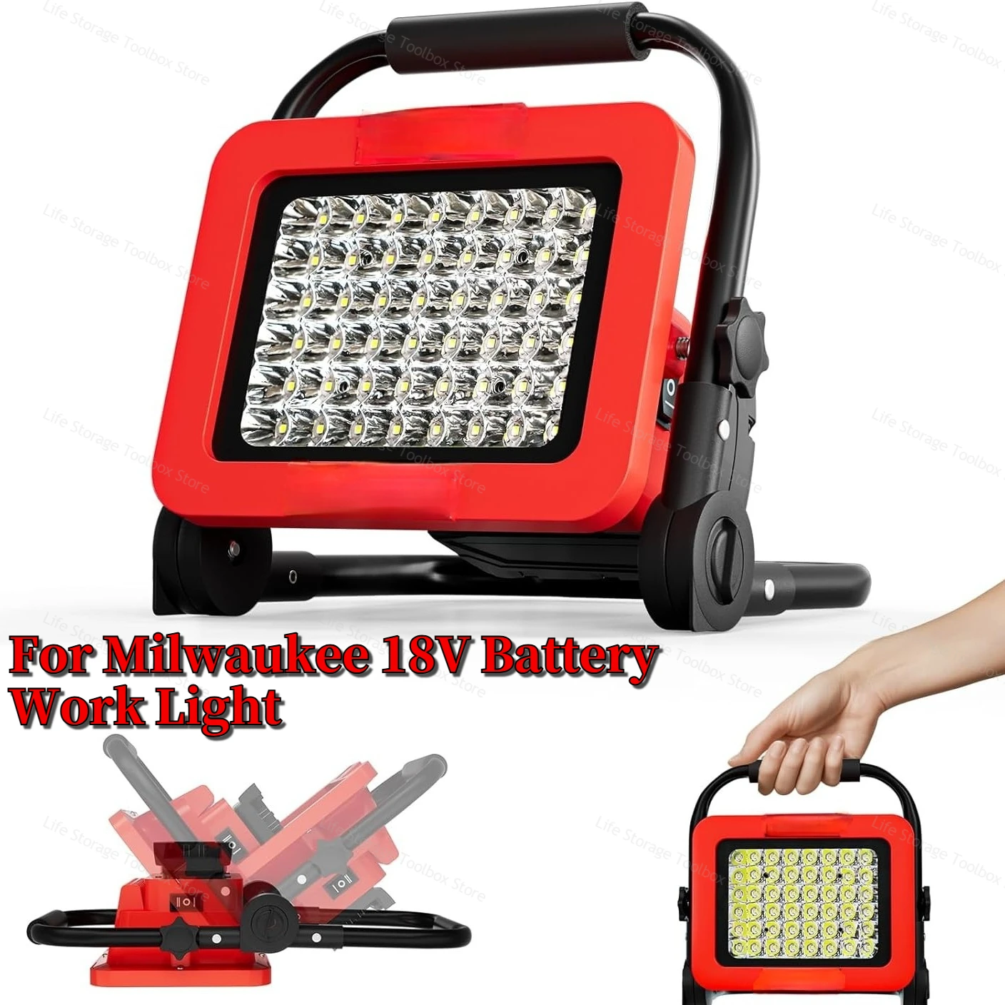Kabellose LED-Arbeitsleuchte für Milwaukee Lithium-Akku für M18 Arbeitsleuchte Camping Notlampe USB Powerbank Elektrowerkzeugteile