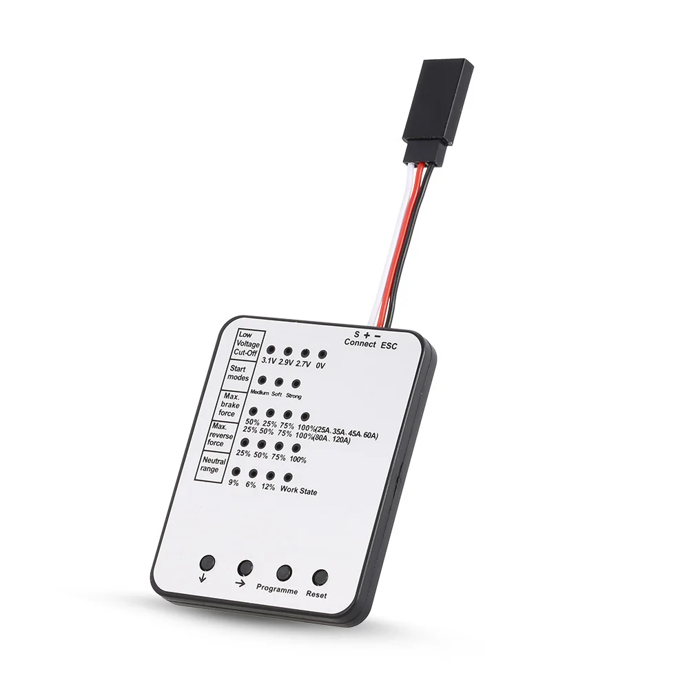 Übertreffen Sie die Hobby LED ESC-Programmkarte für 25A /35A /45A /60A /80A /120A wasserdichter bürstenloser ESC-Motor Image