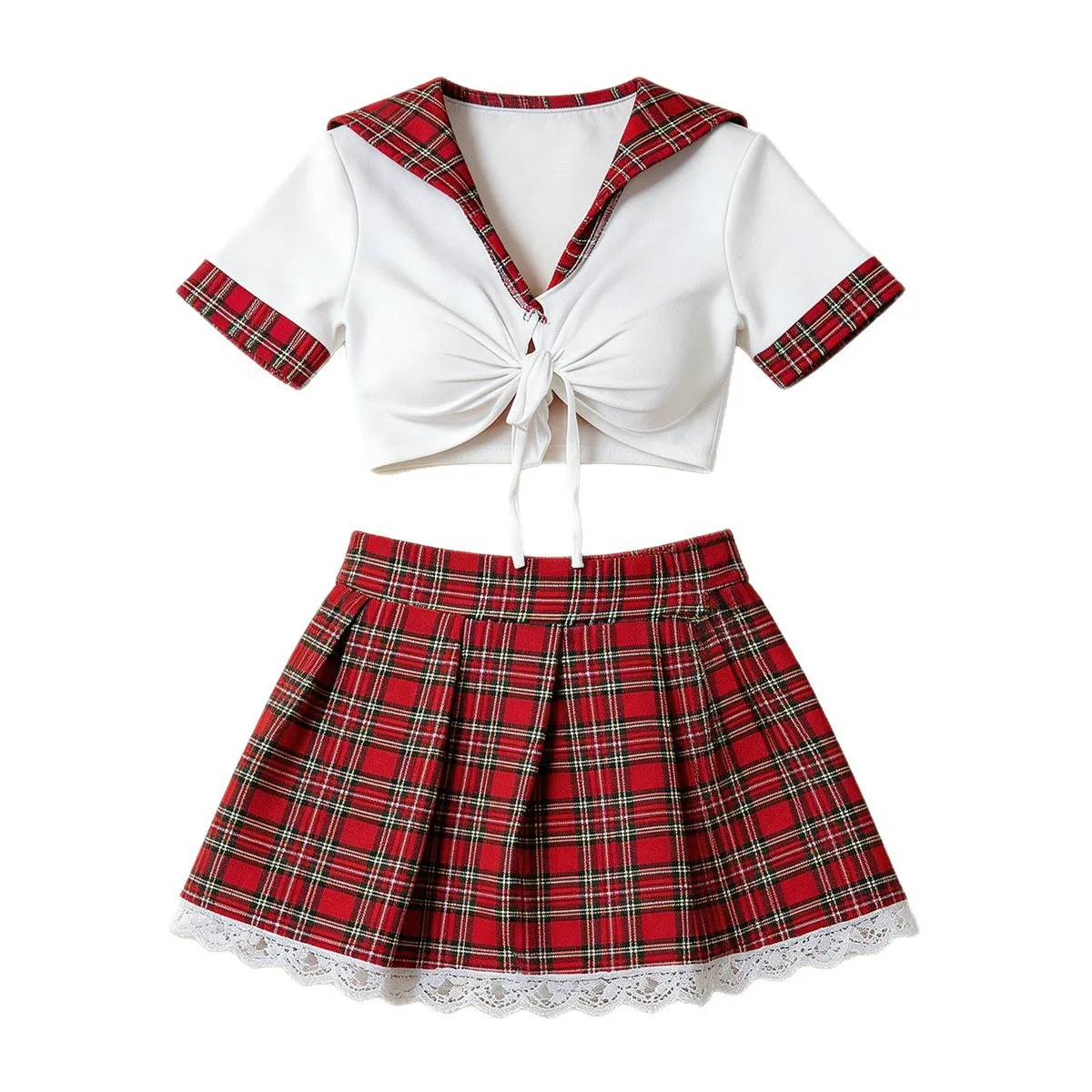 Rote Sexy Dessous für Damen, Erotische Unterwäsche, Sexy Kleid, Studenten-Cosplay-Uniform, Damen-Lingerie, Erotisches Unterwäsche-Babydoll-Kostüm