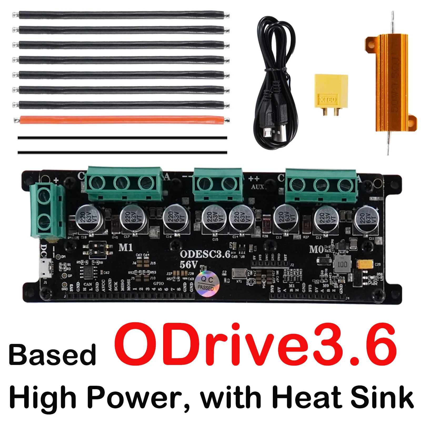Sequre odesc 3. 0 56v optimiert bürstenlosen Hoch leistungs motor Hochleistungs-Dual-Drive-Controller foc bldc basierend auf odrive Image