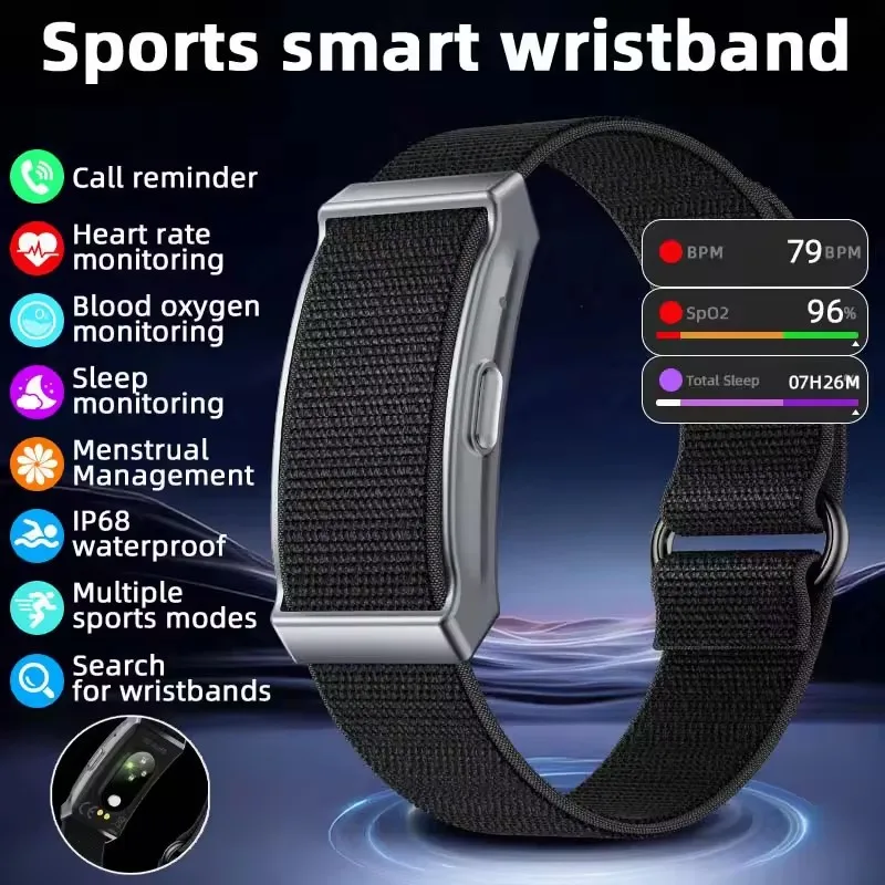 Neue GPS-Track AI Gesundheit Armband Herzfrequenz Blutdruck HRV Monitor Anruf Erinnerung Smart Watch Sport Band Fitness Tracker Image