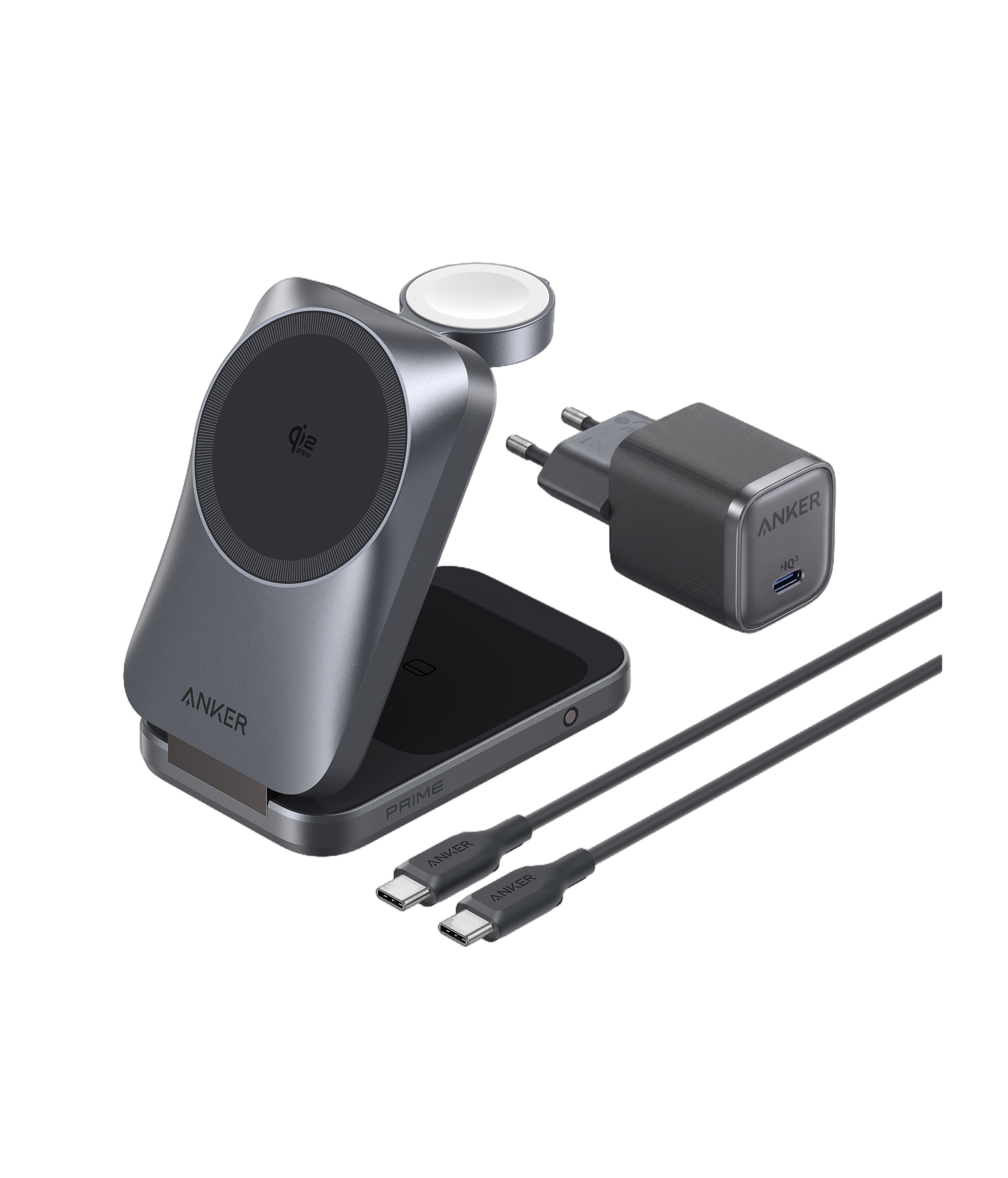 Anker Prime Kabellose Ladestation (3-in-1, MagGo, AirCool, Faltbar) Image