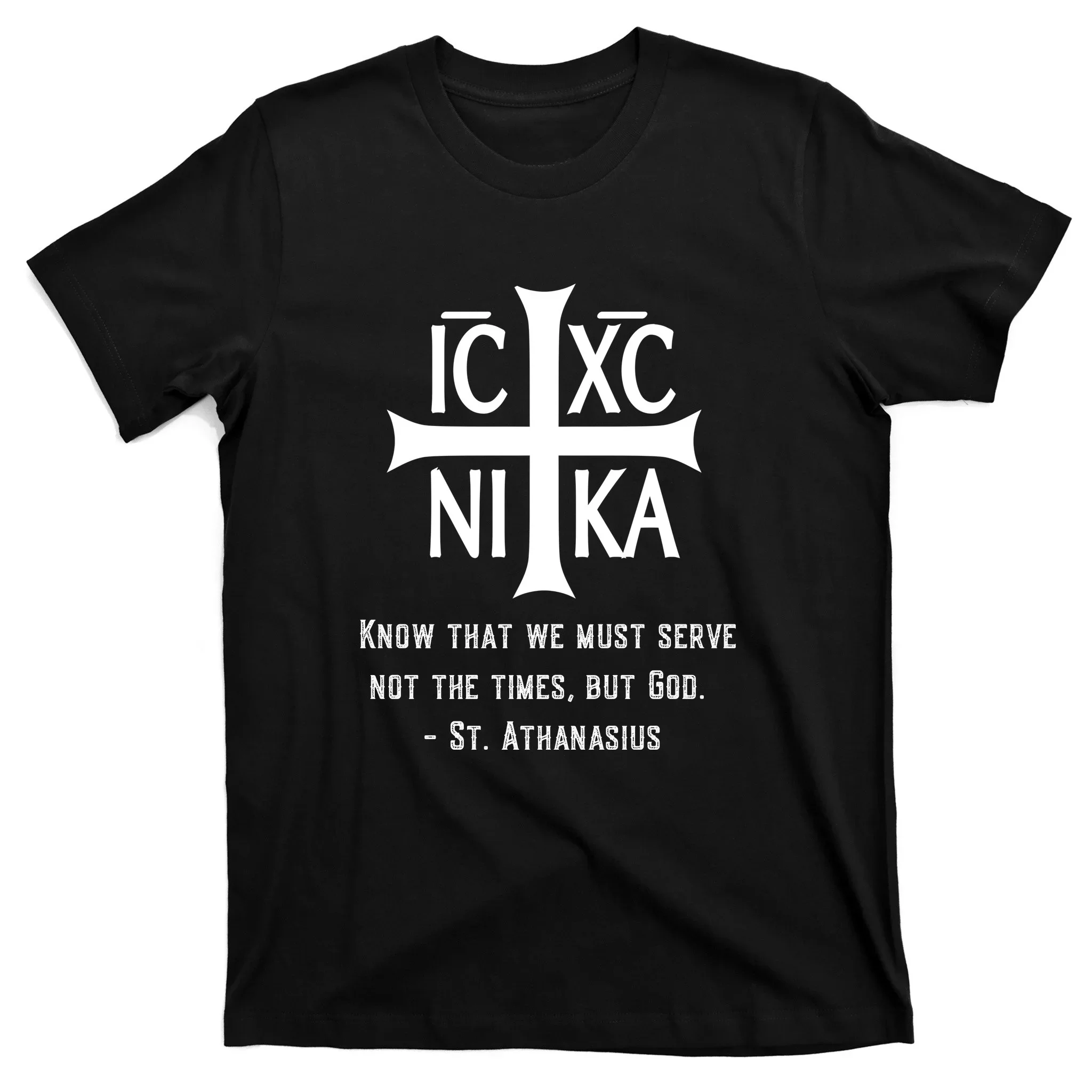 Eastern Orthodox IC XC NIKA Cross Christian T-Shirt 100 % Baumwolle O-Ausschnitt Sommer Kurzarm Casual Herren T-Shirt Größe S-3XL