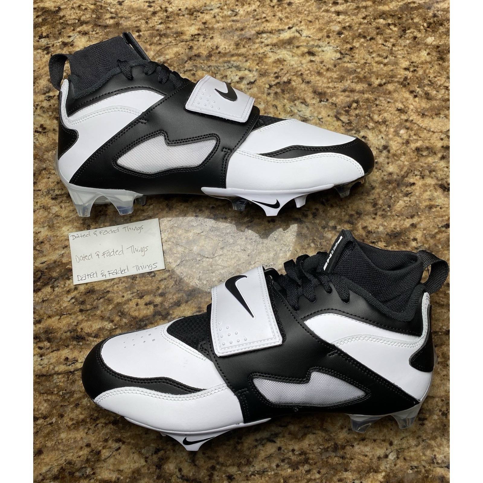 Nike Shoes | *New Men Size 9 Nike Vapor Edge Diamond Turf 93 Td White Black Silver Hf5298-101 | Color: White | Size: 9
