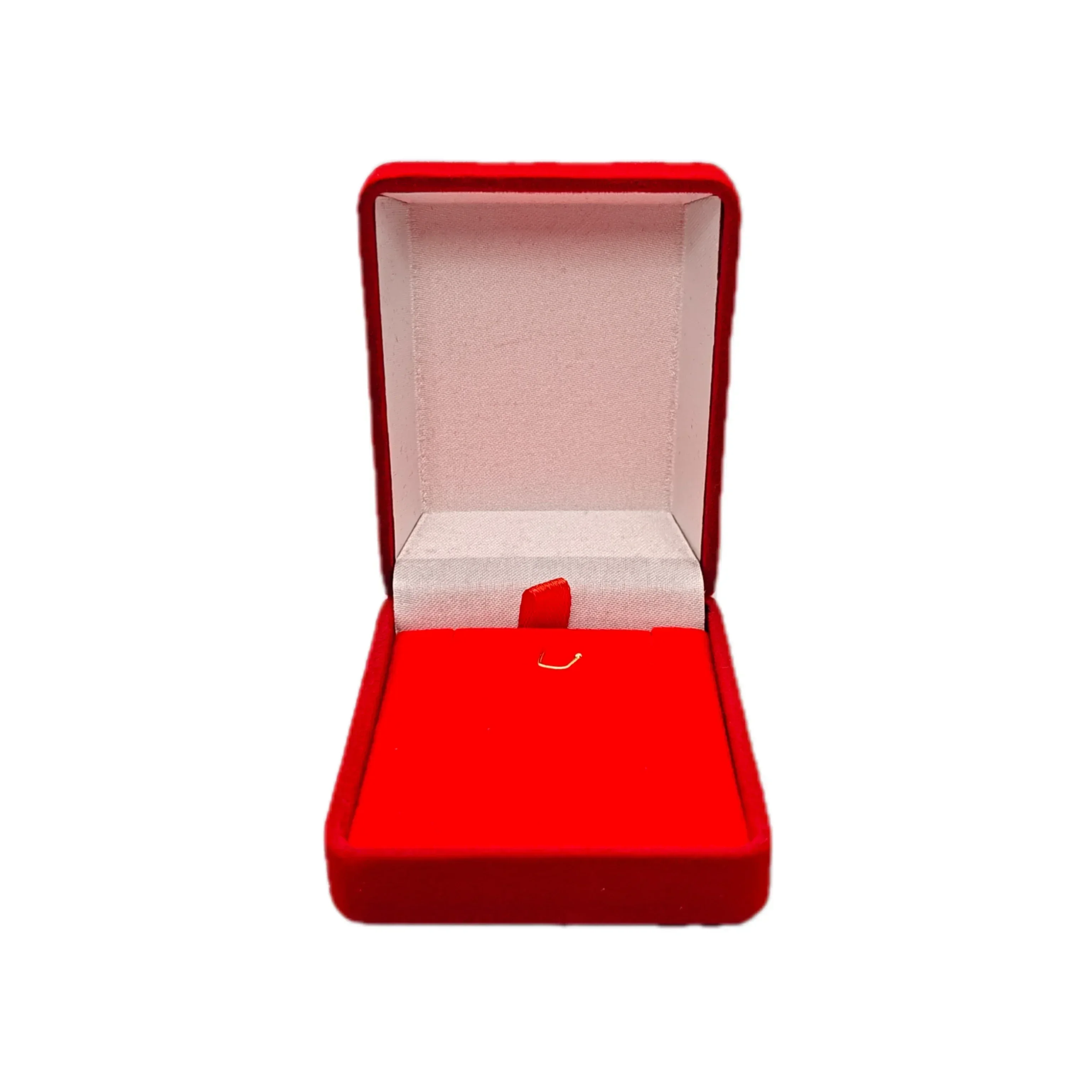 Anhänger-Box, quadratische Form, Schmuck-Display, Verlobung, Hochzeit, Schmuck, rote Boxen DZ-RR-G 005, Geschenke Image