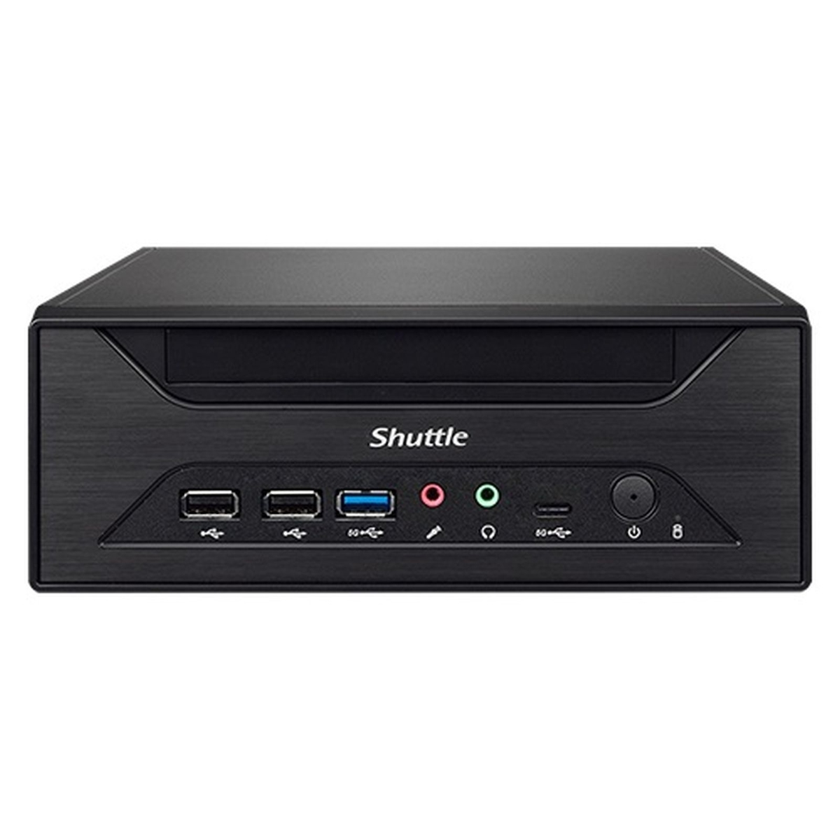SHUTTLE Barebone XPC slim XH610 LGA1200 2xSODIMM DDR4 2xM.2 3xSATA 1xHDMI 1xDP 1xVGA Black Image