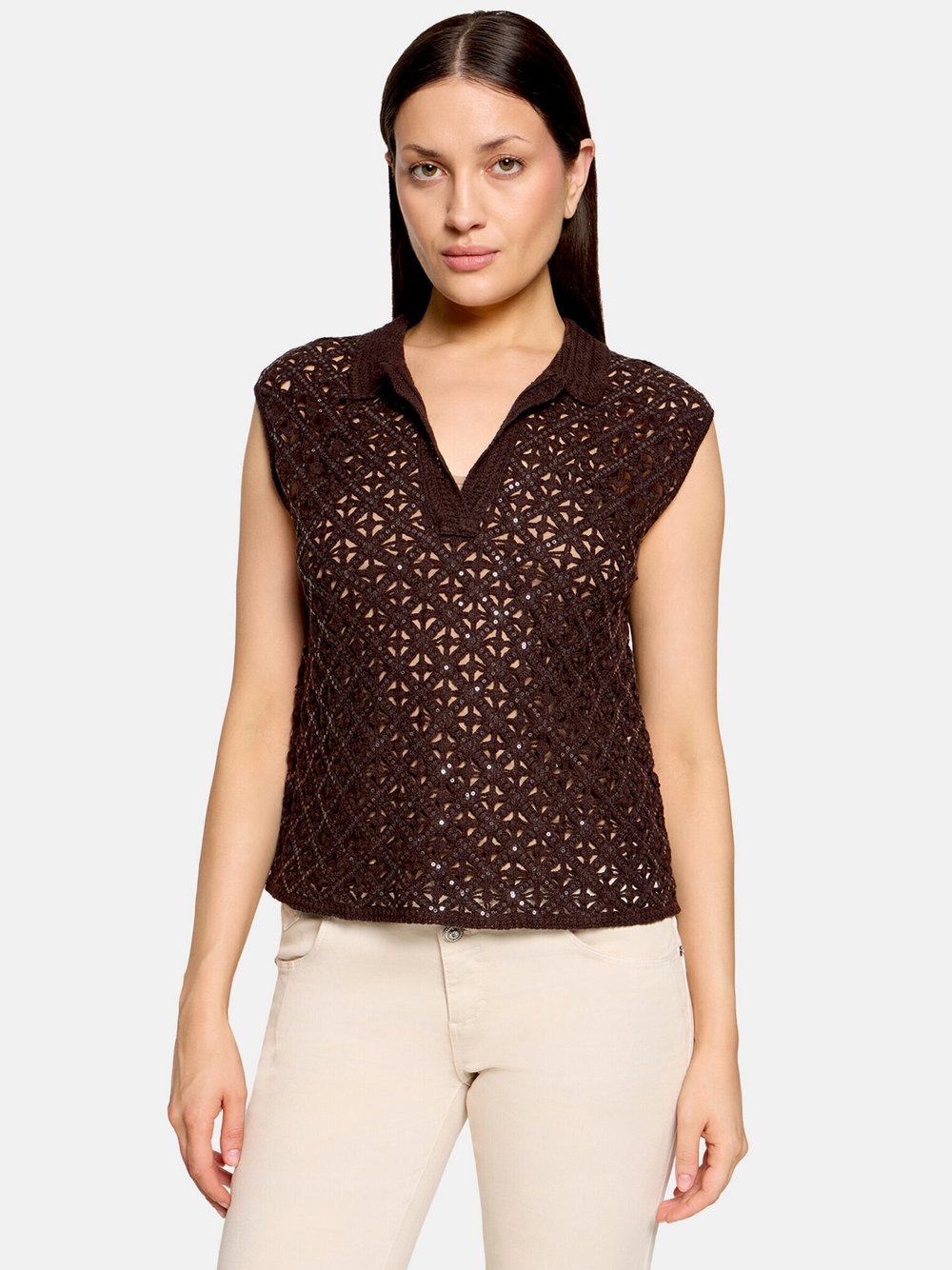Cartoon Top Damen braun, 36 Image