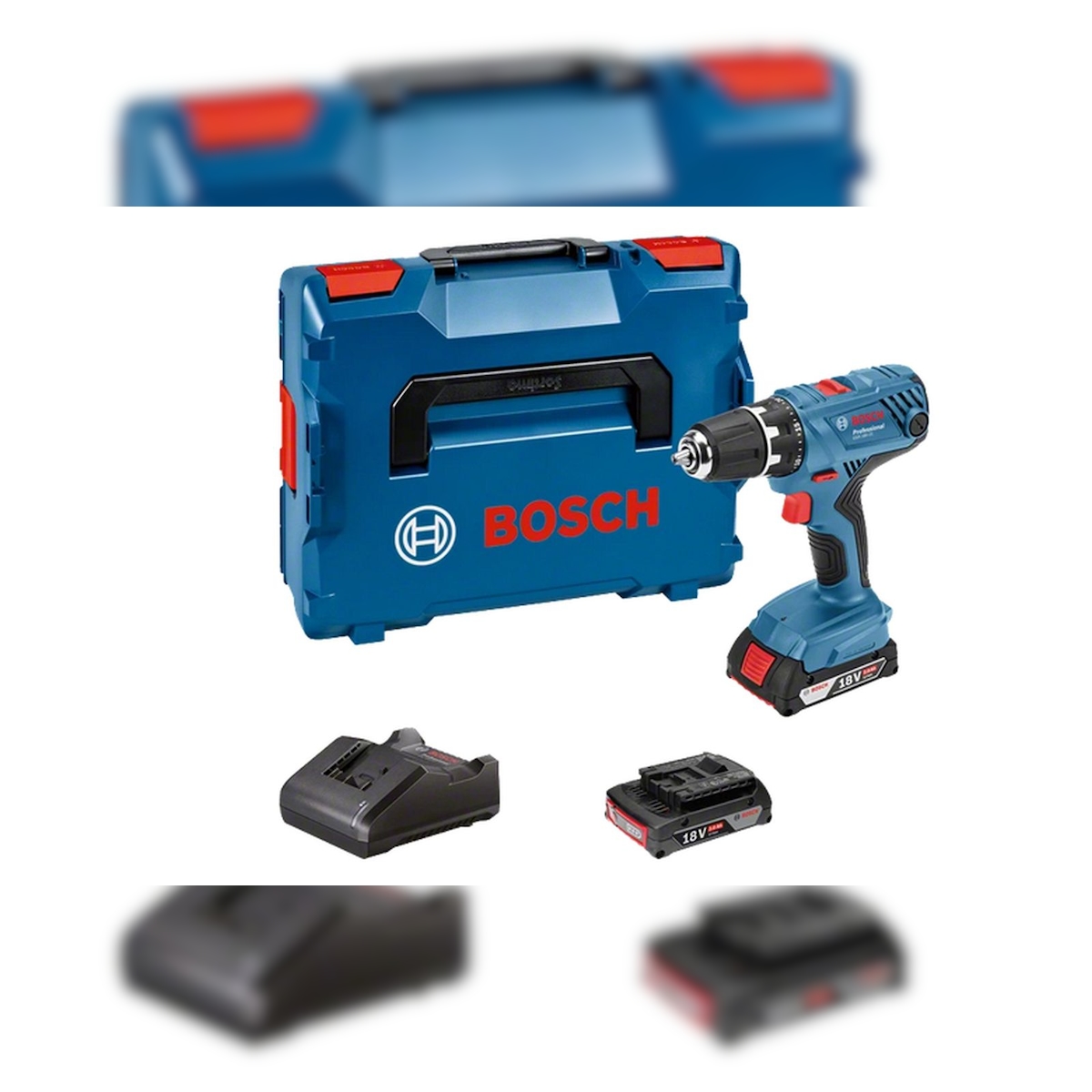 Bosch GSR 18V-21 Professional - Bohrer/Schrauber - schnurlos - 2 Geschwindigkeiten - Bohrfutterschlüssel 13 mm - 55 N·m - 2 Akkus - 18 V Image