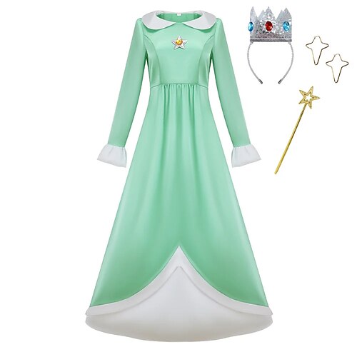 Klempner-Videospiel Prinzessin Galaxy-Prinzessin, Sternenpri ... Kleid Ausgefallene Kostüme Damen Erwachsene Halloween Karneval Party Comic-Konzert