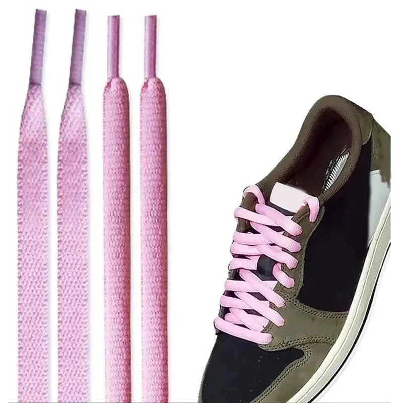Coolstring Travis X Pink Series Schnürsenkel Basketball Schnürsenkel Flache Schnürsenkel für Kinder Erwachsene Unisex Stiefel Schnürsenkel Schnürsenkel Image