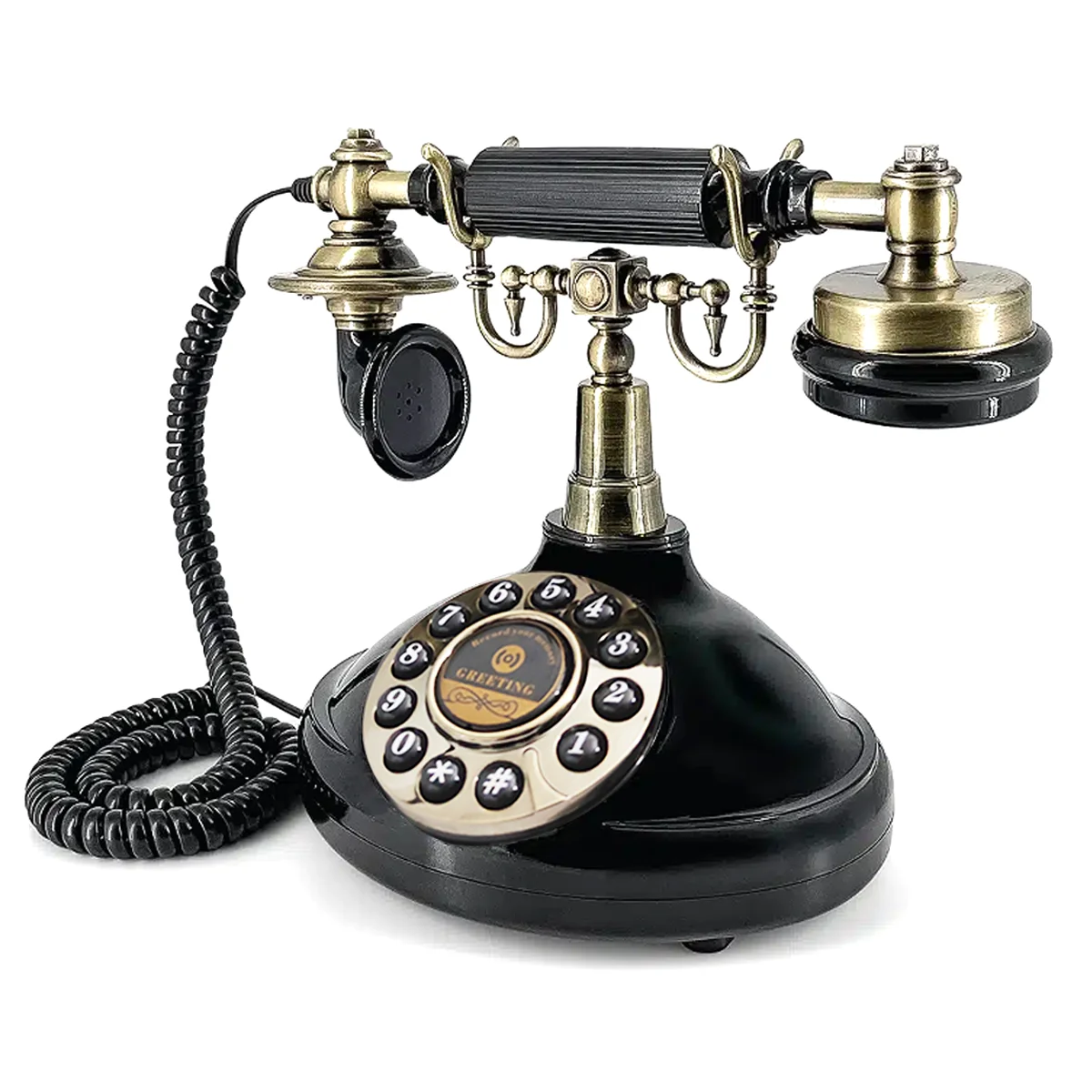Audio-Nachrichtenbuch, Telefon, antike Vintage-Telefonzeremonie, Willkommens-Audioaufzeichnung, Gästebuch für Hochzeit, Party, Geburtstag, bester Preis