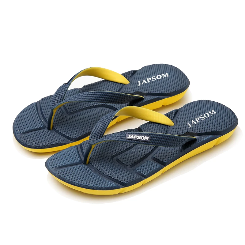 Heißer Verkauf Blau Sommer Mann Flip-Flops Plus Größe 46, Komfort Herren Massage Hausschuhe Rutschfeste Flache Slipper für Männer Strand Flip-Flops