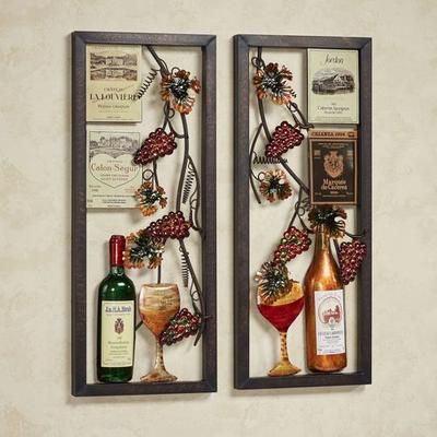 Valley Vineyard Wall Art Set Multi Jewel Set of Tw...