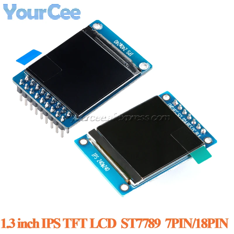 1,3 Zoll IPS TFT Display LCD Modul 7Pin 18Pin 1,3" 240*240 LCD PCB SPI Kommunizieren ST7789 240X240 Image