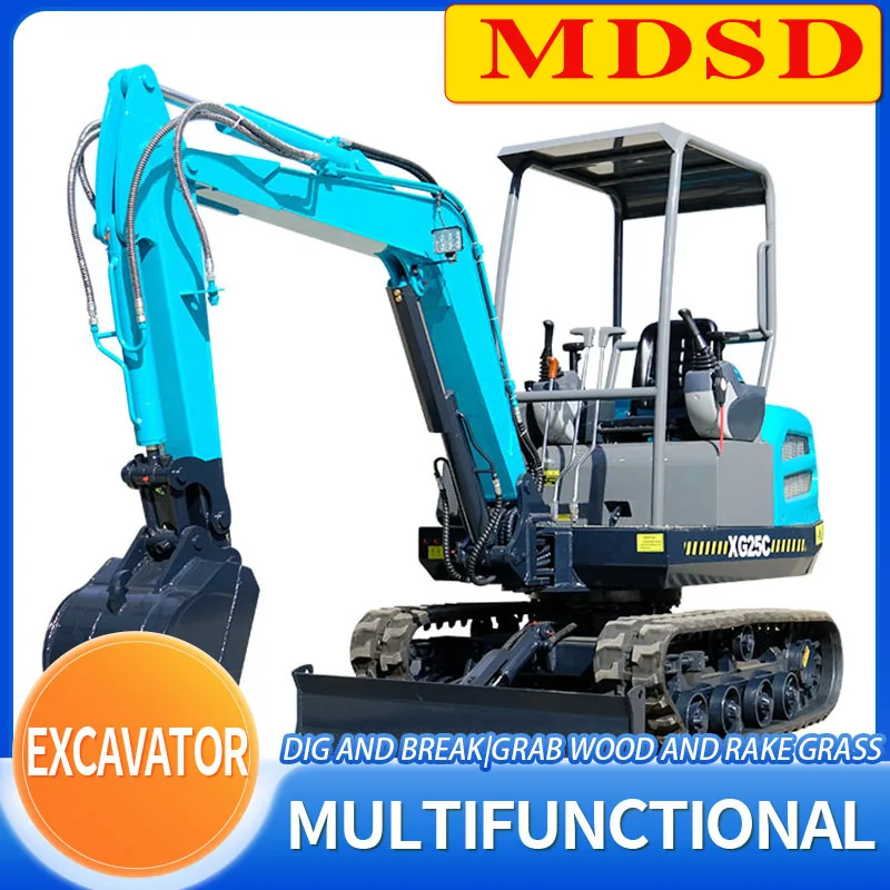 Der Minibagger mit einer Kapazität von 1,8 Tonnen ist mit einem Kubota-Motor ausgestattet. Es verfügt über ein integriertes Design und ist Robus Image