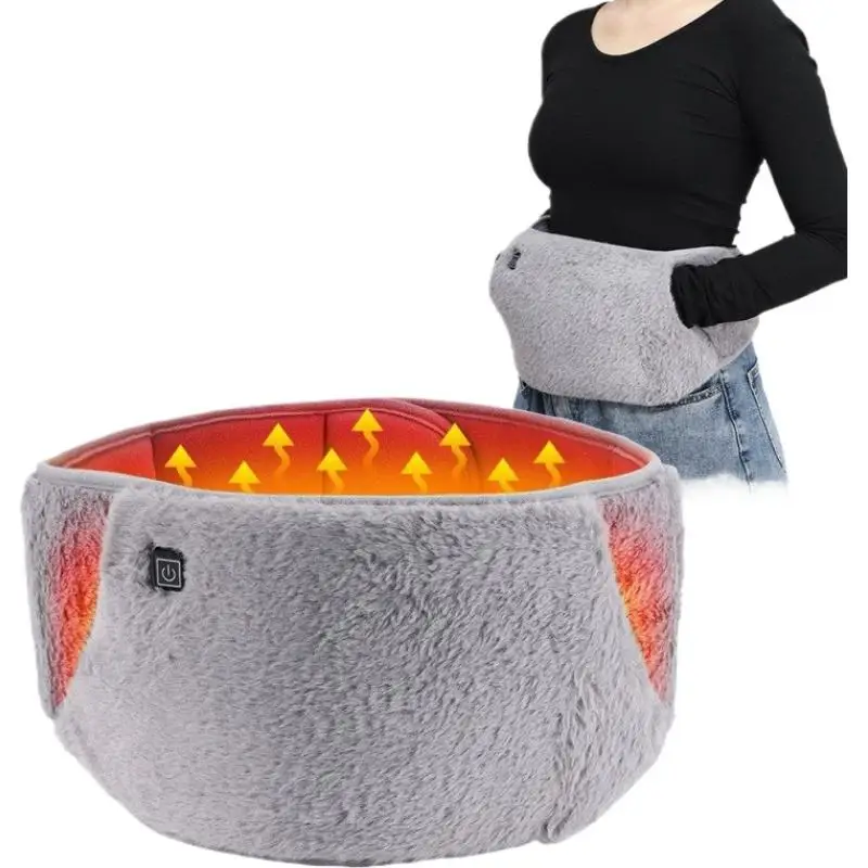 Elektrische Heizung Bauch Gürtel Winter Heizung Taille Wärmer Heiße Kompresse Therapie Bauch Lenden Gebärmutter Erwärmung Pad Image