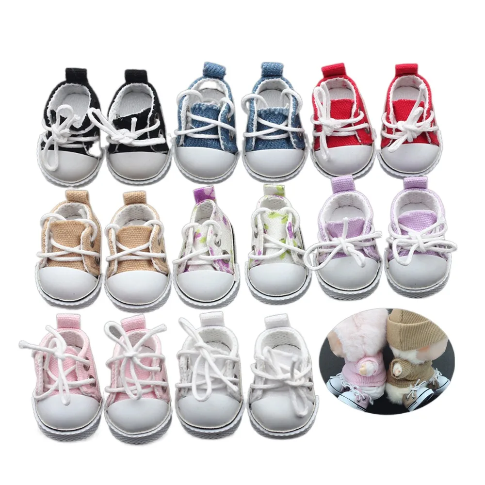 Hobbys 3,5*2cm 17cm Schuhe Handgemachte DIY Leinwand Schuhe Zubehör Mehrere Stile Puppen Schuhe Puppe Spielzeug