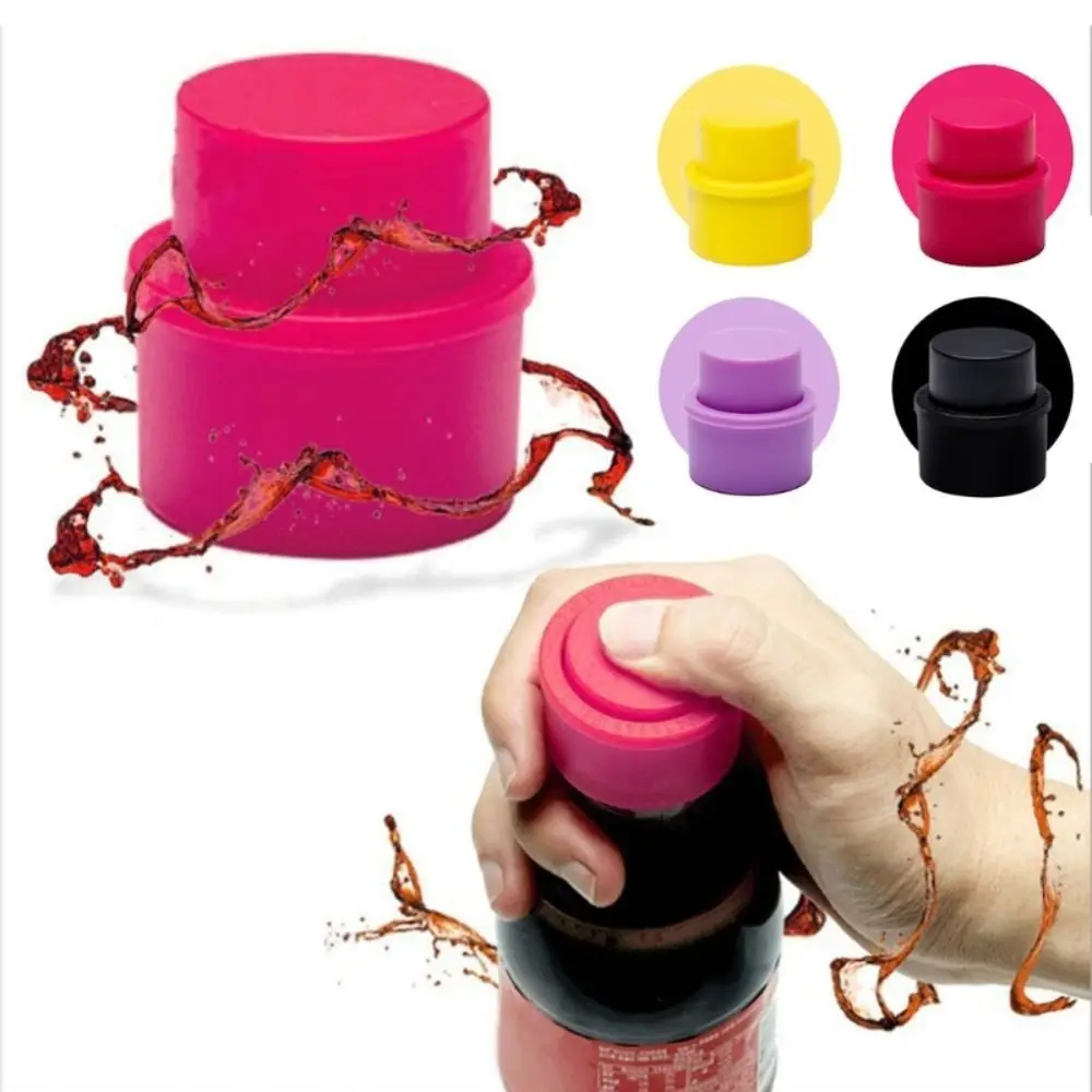 1Pcs Langlebige Luft Engen Trinken Sealer Frizzy Cola Pumpe Flasche Stopper Wiederverwendbare Aufblasbare Getränke Saver Carbonation Keeper Image