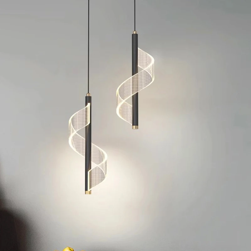 1 Stück moderne LED-Leuchten für die Inneneinrichtung, Schlafzimmerlampe, Nachttisch-Pendelleuchte, LED-Kronleuchter, Hängeleuchte, Innenbeleuchtung