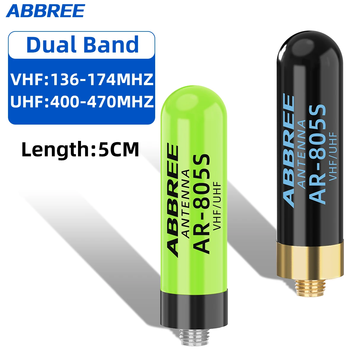 ABBREE AR-805S Mini SMA-Buchse Walkie Talkie Antenne High Gain Dual Band Antenne Für Baofeng UV-5RH UV-21 PRO UV-5R Mini UV-32 Image