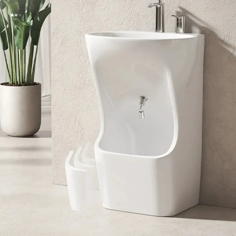Neues orientalisch-muslimisches Keramik-Mini-Waschbecken mit Ablaufschale, geeignet für Badezimmer oder Toilette. Versandkosten verhandelbar.