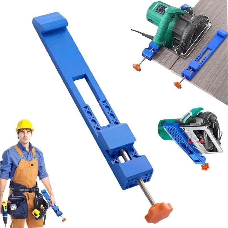 Guida Di Base Regolabile Kzq Per Macchina Da Taglio, Morsetto Di Posizionamento Per Sega Circolare Elettrica, Guida Di Taglio Di Precisione Per Legno, Binario Di Guida Per Sega Circolare, Posizionamen