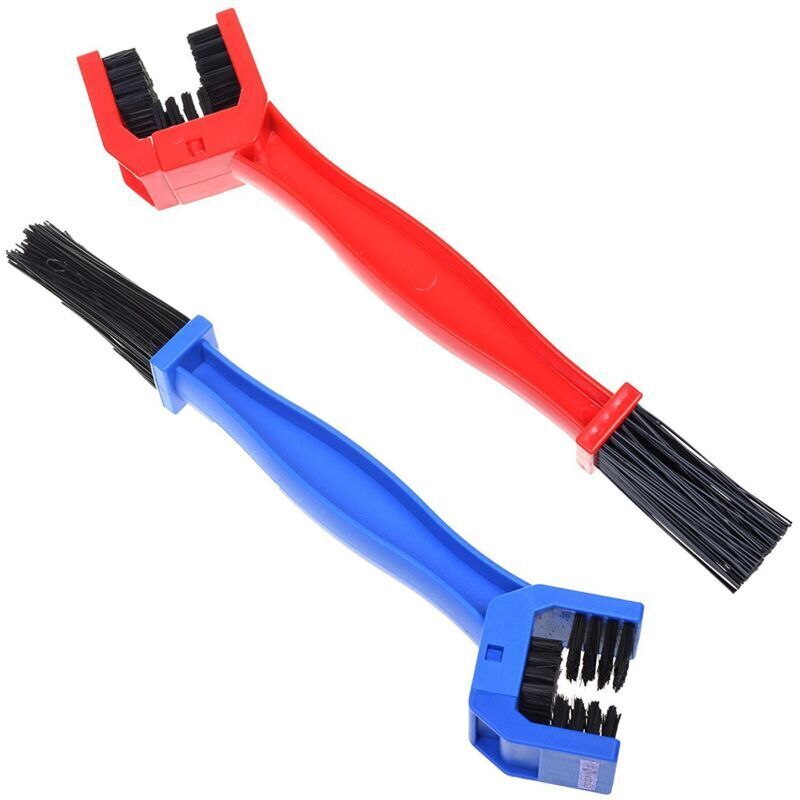 Spazzola Per Catena Da Moto, Spazzola Per Catena Da Bicicletta, Spazzola Per La Pulizia Della Catena Da Moto, Kit Di Spazzole Per La Pulizia Della Catena Da Bicicletta (rosso, Blu)