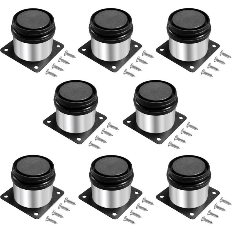 8 Pezzi Gambe Per Mobili Regolabili 5 Cm Piedini Regolabili Per Mobili Rotondi In Acciaio Inox Metallo Altezza Regolabile 0-15 Mm Per Gambe Per Divani Piedini Per Mobili Gambe Per Mobili Da Cucina - Kzq