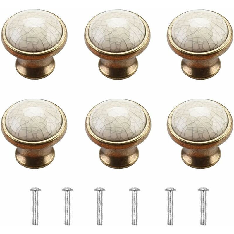 Pomelli Per Mobili, Pomelli Per Ante Di Armadi, 6 Pezzi, Pomelli Per Mobili In Porcellana, Pomelli Per Mobili Vintage, Pomelli Per Porte, Pomelli Per Cassettiere, Pomelli Per Porte In Ceramica, Pomell