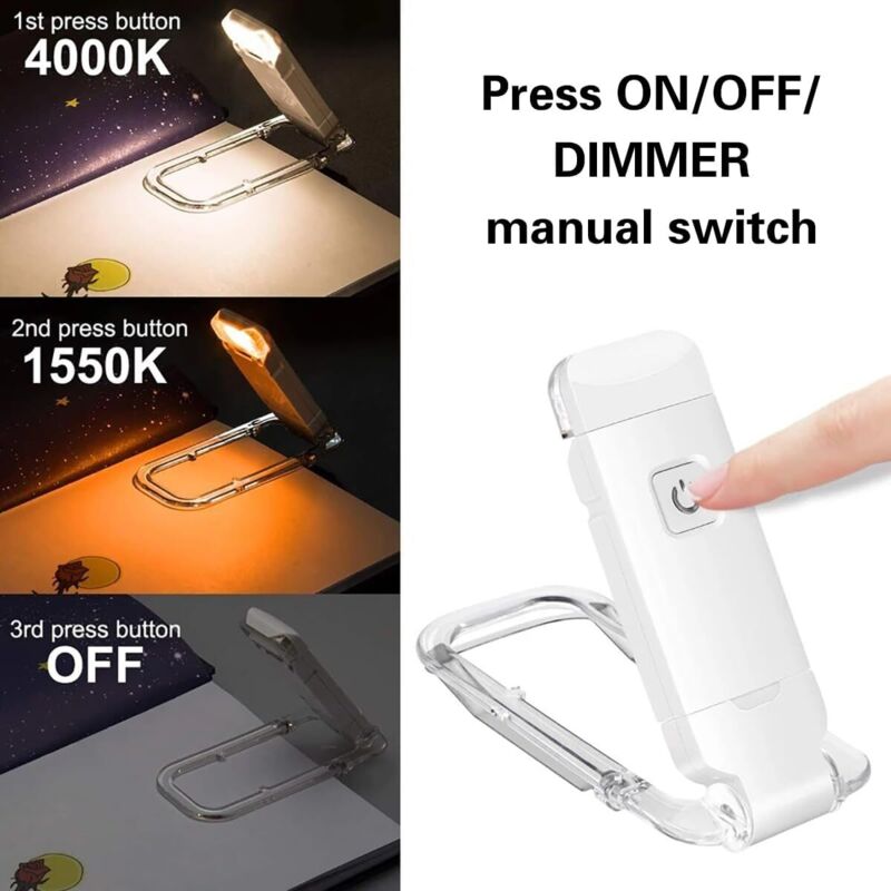 Lampada Da Lettura A Led, Lampada Da Lettura A 3 Colori, Lampada Da Lettura, Lampada Da Lettura Per Leggere A Letto, Lampada Da Scrivania Flessibile, Perfetta Per La Lettura, Lampada Da Lettura A Led,