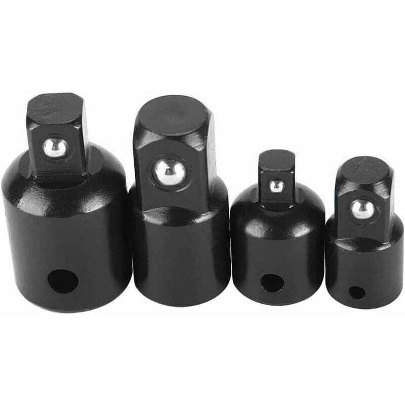 Ulisem4pcs Set Di Adattatori Per Aumento E Riduzione, Adattatori A Cricchetto, Adattatori Per Riduttori Per Bussole E Punte Da 1/2" 1/4" 3/8" Pillote