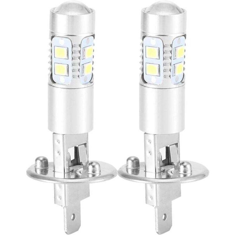 Lampadina Led H1 100w, Lampadine Per Fari, Fendinebbia, Lampadine Per Fari A 360 Gradi, Kit Led H1 6000k Super White 100w (2 Pezzi), Lampadine Led H1 Per Fari Auto, Luci Led H1 100w