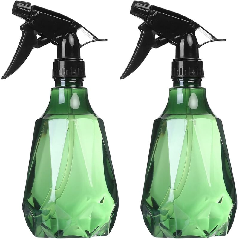 2 Flaconi Spray Per Capelli, 500 Ml, Flacone Spray Per Acqua Vuoto, Flacone Spray, Flacone Spray Vuoto Da 500 Ml Per La Pulizia Del Giardino Botanico