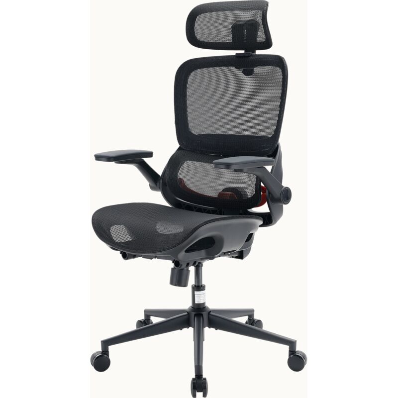 Sihoo B100 Pro Sedia Da Ufficio Ergonomica In Mesh, Sedia Da Computer Regolabile Con Supporto Lombare Dinamico 4d, Poggiatesta Extra Largo 3d, Sedia Da Scrivania Con Braccioli Ribaltabili 4d, Nero