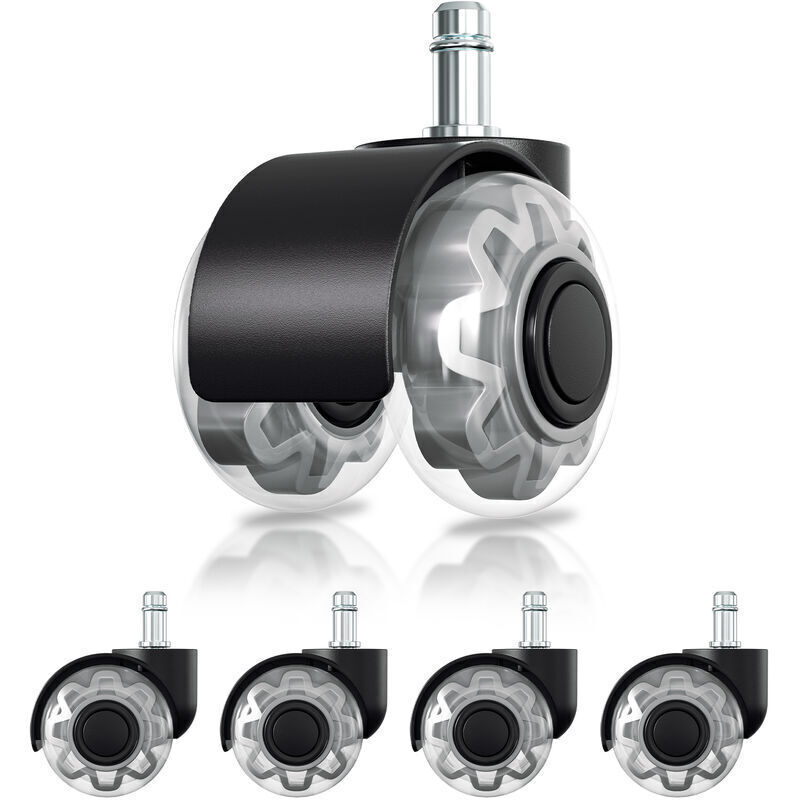 5 Rotelle Per Sedia Da Ufficio, Rotazione A 360 Gradi, Antigraffio, Scorrevoli E Silenziose, 11 X 22 Mm, Rotelle Per Sedia