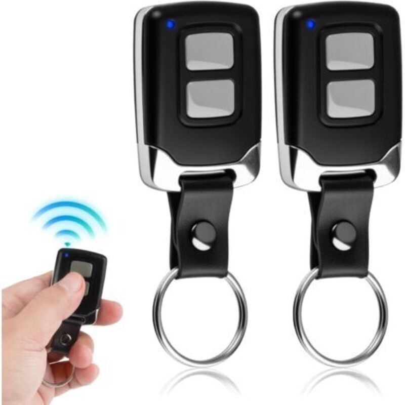 Telecomando Per Porta Da Garage A 2 Pezzi Da 433 Mhz, Apriporta Da Garage A 2 Canali, Telecomando Universale Per Cancelli Da 433 Mhz, Trasmettitore Remoto Per Cancelli E Barriere Automatiche