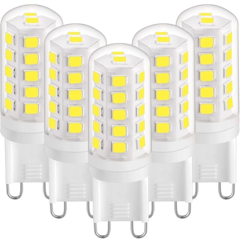 Lampadina Led Ymyny G9 Da 3 W, Bianco Freddo 6000 K, 420 Lm, Lampadine Led G9, Equivalenti A Lampadine Alogene Da 28 W E 40 W, Lampadine Led G9 A Mais Per Lampade Da Scrivania, Senza Sfarfallio, Ca 22