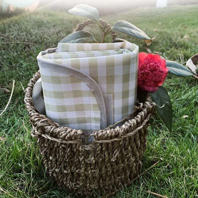 Coperta Da Picnic Extra Large Ulisem, Coperta Da Campeggio, Tappetino Da Picnic, Coperta Impermeabile Per Esterni, Ideale Per Spiaggia, Campeggio All'aperto, Picnic, 1,5 X 2 M, Verde